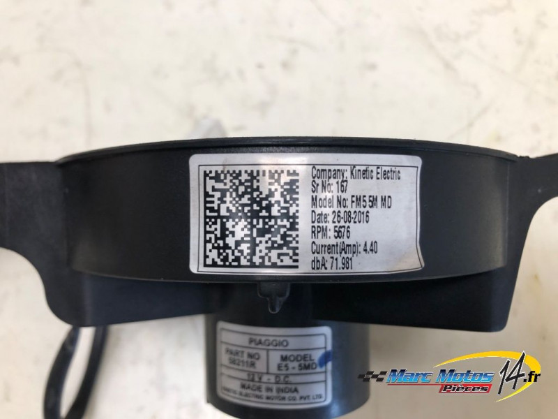 VENTILATEUR PIAGGIO 500 MP3 LT 2017
