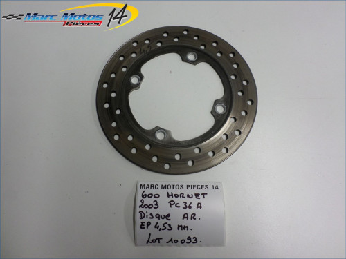 DISQUE ARRIERE HONDA 600 HORNET 2003