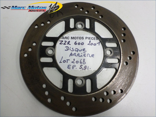 DISQUE ARRIERE KAWASAKI 600 ZZR 2001