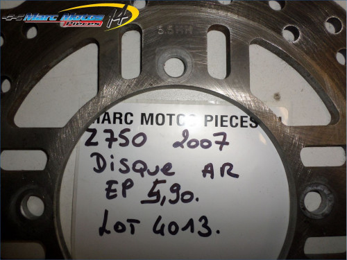 DISQUE ARRIERE KAWASAKI Z750 2007