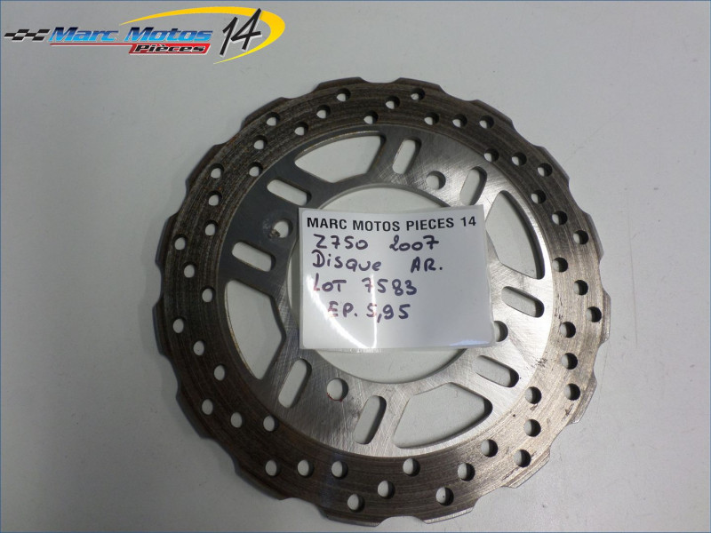 DISQUE ARRIERE KAWASAKI Z750 2007