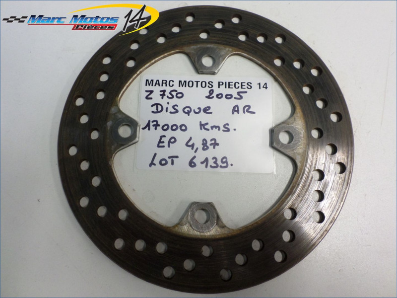 DISQUE ARRIERE KAWASAKI Z750 2005