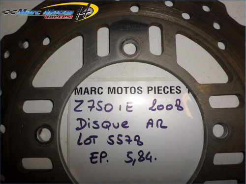 DISQUE ARRIERE KAWASAKI Z750 2008