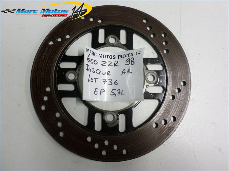 DISQUE ARRIERE KAWASAKI 600 ZZR 1998