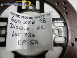 DISQUE ARRIERE KAWASAKI 600 ZZR 1998