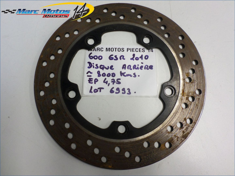 DISQUE ARRIERE SUZUKI 600 GSR 2010