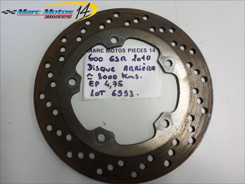 DISQUE ARRIERE SUZUKI 600 GSR 2010