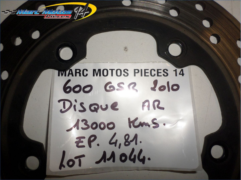 DISQUE ARRIERE SUZUKI 600 GSR 2010