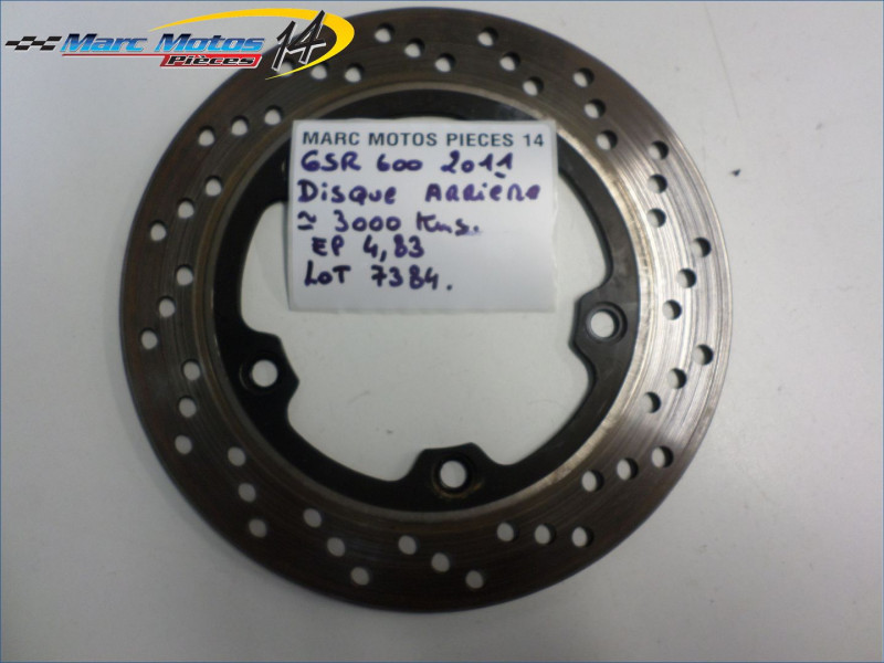 DISQUE ARRIERE SUZUKI 600 GSR 2011