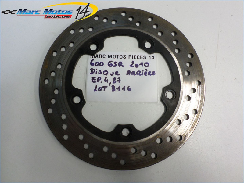 DISQUE ARRIERE SUZUKI 600 GSR 2010