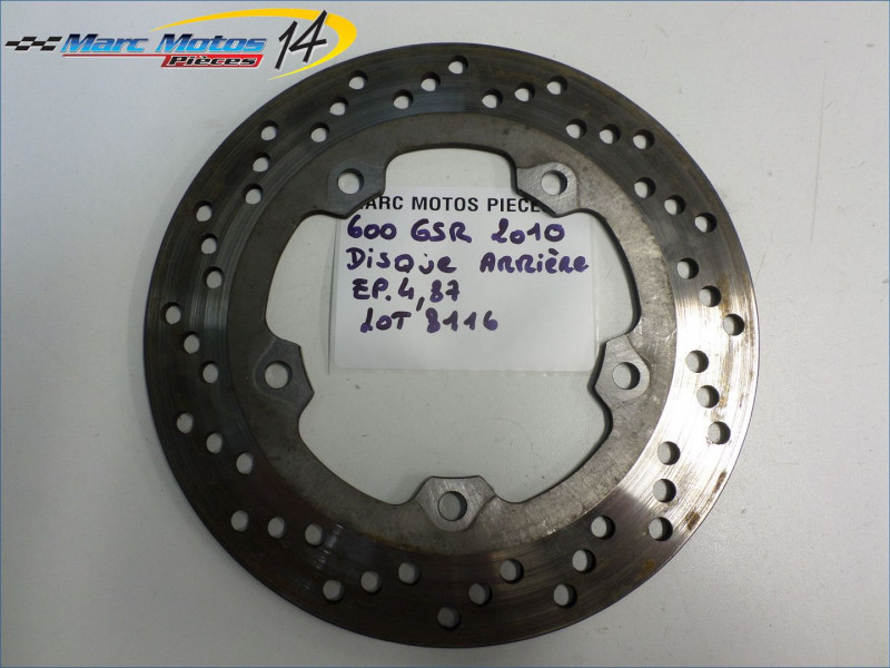 DISQUE ARRIERE SUZUKI 600 GSR 2010