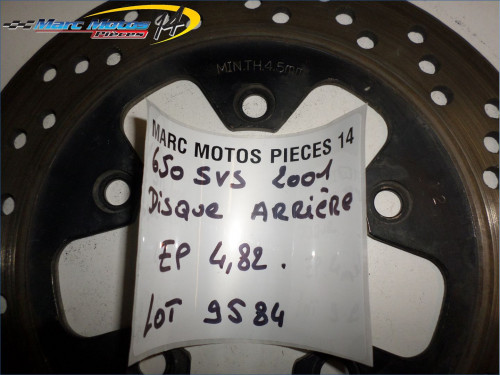 DISQUE ARRIERE SUZUKI 650 SV S 2001