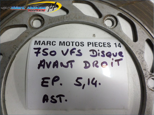 DISQUE AVANT DROIT HONDA 750 VFS 1982