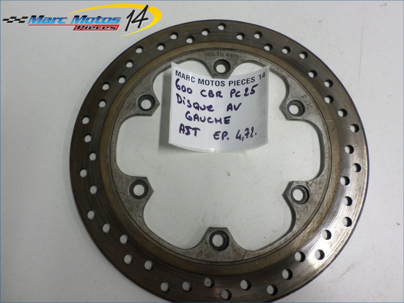 DISQUE AVANT GAUCHE HONDA 600 CBR F PC25