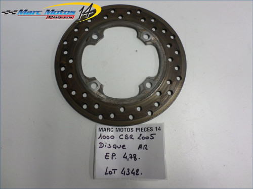 DISQUE ARRIERE HONDA 1000 CBR R 2005