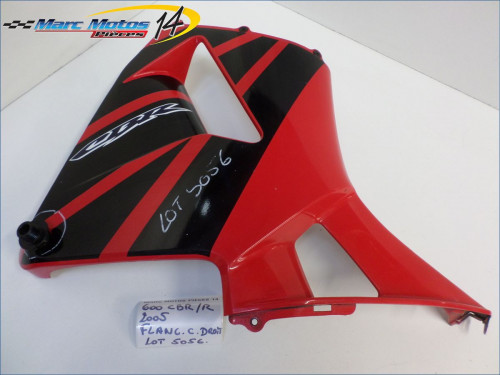 FLANC DE CARENAGE DROIT HONDA 600 CBR R 2005