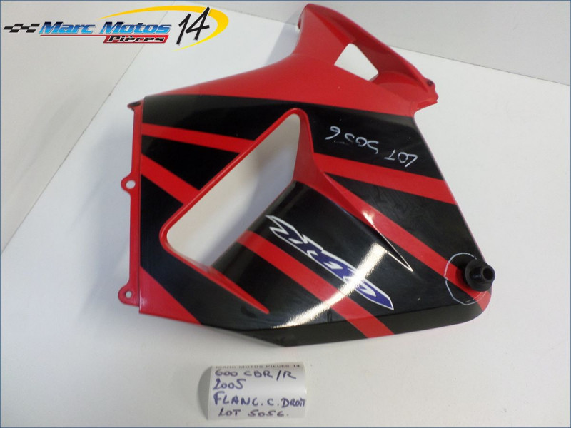 FLANC DE CARENAGE DROIT HONDA 600 CBR R 2005