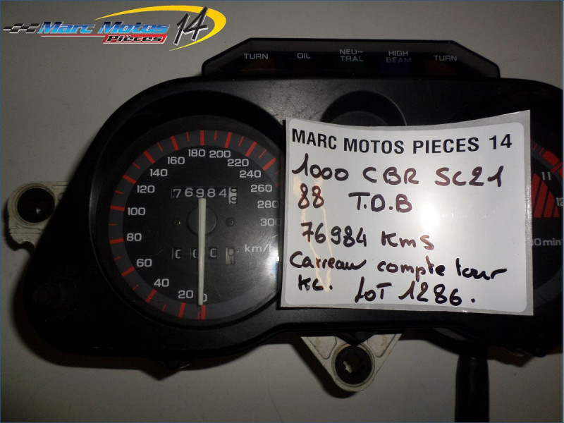 TABLEAU DE BORD COMPLET HONDA 1000 CBR F 1988