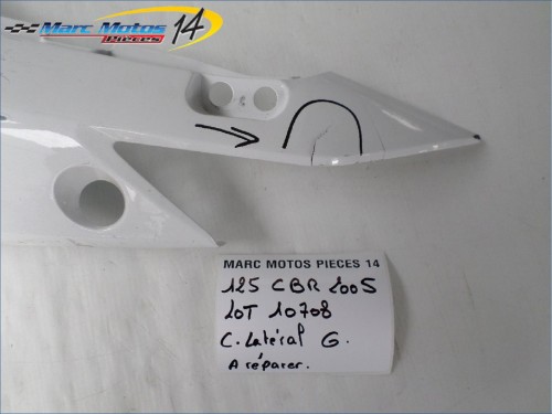 CACHE LATERAL GAUCHE HONDA 125 CBR 2005